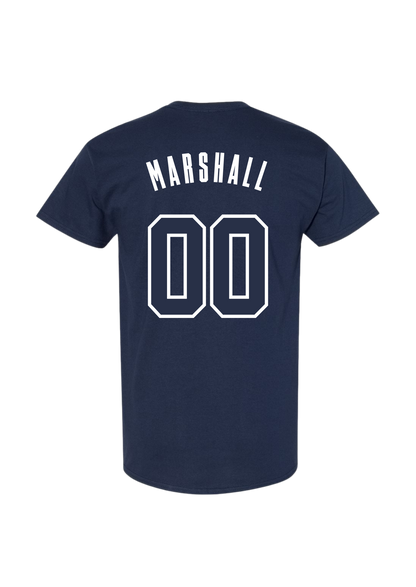 Men's HCFC Marshall Name & Number Tee - Navy