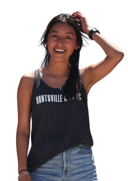 Women's Flowy Racerback Tank - Charcoal