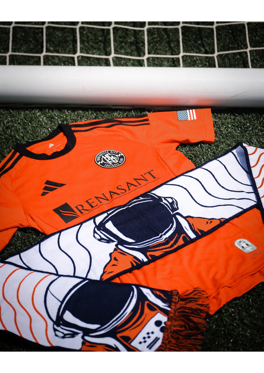 International Orange Jersey Hook Scarf