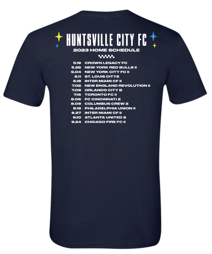 Unisex Huntsville City FC Schedule Tee